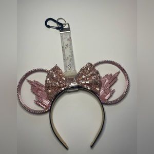 Rhinestone Disney ears with headband holder